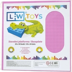 Građevinska podloga 50 × 50 točaka ružičasta