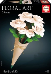 Educa 3D puzzle Floral Art – bijele ruže
