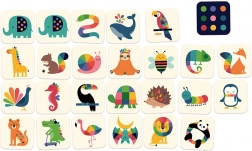 Vilac drveno memorijsko pexeso – dugine životinjice