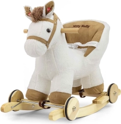 Njihajući i guralni plišani konjić s sigurnosnim sjedalom MILLY MALLY Polly