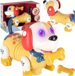 interaktivni psić s kosti na dodir i svjetla