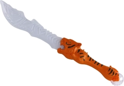 svjetlosni mač s drškom u obliku tigra – narančasti