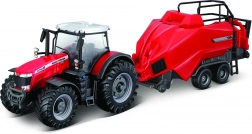 Model traktora Massey Ferguson 8740S s balirkom