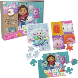 Drvene puzzle Gabiin mačji svijet – 3x24 dijelova