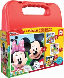 Slagalice u koferu MICKEY MOUSE i prijatelji 4u1