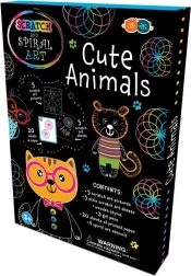 Set strugalica i spiralnih crteža – vesela životinjica