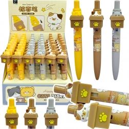 Gel olovka s mačkom i plavom tintom 0,5 mm