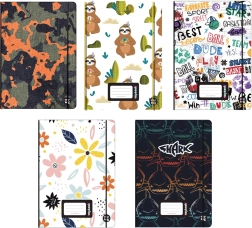 Bilježnica Oxybook A5, 40 listova s ​​šarenim motivima