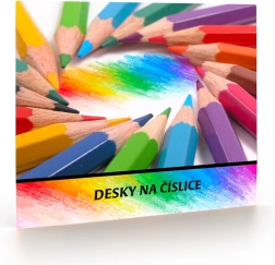 Ploče za brojeve za prvašiće Pastelke