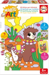 Educa slikanje po brojevima koala i lama