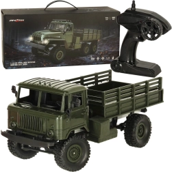 Remote-Controlled Military Truck Off-Road 4WD 1:16 RTR