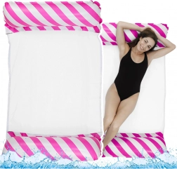 Nafukujuća vodena viseća mreža bijelo-ružičasta 120x70 cm