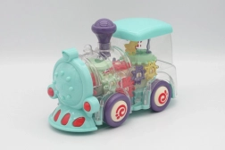 Prozirna igračka vlak sa svjetlima i glazbom