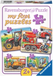 Ravensburger Moje prvo puzzle Prometna vozila 4u1 (2, 4, 6, 8 dijelova)