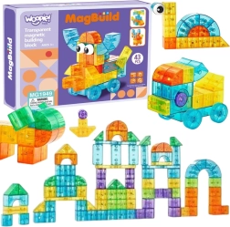 Woopie prozirni magnetski građevinski set s 43 dijela