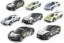 Policijski auti na navijanje, set od 4 komada