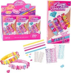 DIY set narukvica s privjescima s slovima – 4 podesive narukvice