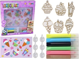 Kreativni set za vitraje prozorskih ukrasa s očvrsnjavajućom 3D bojom