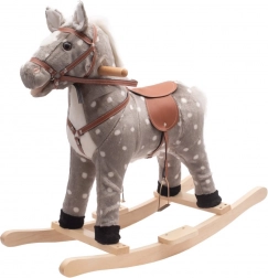 Klip-klap konjić s melodijom PlayTo, sivi šarac