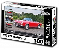 retro-auta puzzle fiat 124 spider (1973) – 500 dijelova