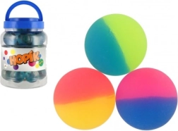 Rainbow bouncy ball 6 cm in a can - 1 piece