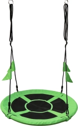 Ljuljačka roda gnijezdo s zastavicama 100 cm – 2Kids Toys, zelena
