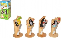 Drveni stalak za četkicu Krtek s cvijetom