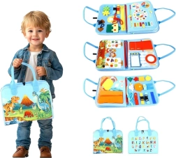 2Kids Toys Sensory Busy Book Dinosaurs