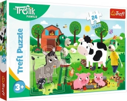 Puzzle 24 maxi Obitelj Treflika na selu TREFL