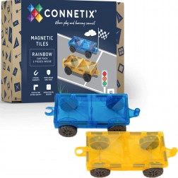 Connetix Rainbow Car Pack magnetske podvozje – 2 vozila