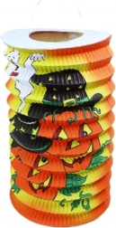 Halloween lampion s veselim bundevama 15 cm