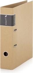 Registrator A4 s polugom, laminiran, širina hrpta 7 cm, KRAFT nature