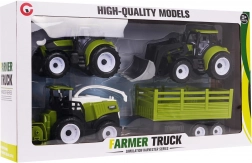 dječji set poljoprivrednih vozila s traktorima, kombajnom i prikolicom