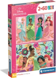 Clementoni puzzle Disney princeze 2×60 dijelova