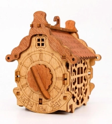 drvena zagonetna darovna kutijica Sretna Nova godina