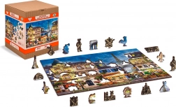 Drveni puzzle Doručak u Parizu 2u1 - 75 dijelova