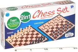 Magnetic Chess and Checkers 2-in-1
