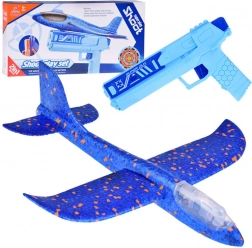 Zabavni pjenasti avion s LED svjetlima ispaljen iz pištolja