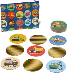 Petit Collage Memory igra Građevinski strojevi