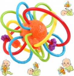 Senzoričko grizalo za bebe s zvečkom – Grizalo