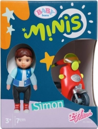 BABY born Minis set sa skuterom i lutkom Simon, 7 cm