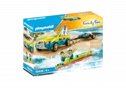 PLAYMOBIL FAMILY FUN plažni automobil s prikolicom za čamac