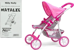 Milly Mally Natalie Prestige Pink Doll Stroller