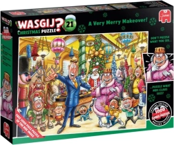 Puzzle JUMBO WASGIJ Božić 21 – vesele božićne preobrazbe, 2×1000 dijelova