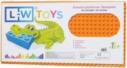 Narančasta građevinska podloga JUNIOR 16x32 točke