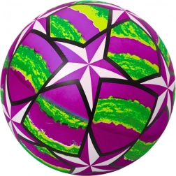 Ljubičasta gumena lopta sa svjetlećim zvjezdicama 24 cm