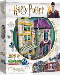 WREBBIT 3D puzzle HARRY POTTER: Madam Malkin i slastičarnica Florean Fortescue – 290 dijelova