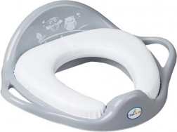 Dječje mekano WC sjedalo Sove, sivo