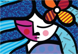 Puzzle Djevojka s cvijetom 1000 dijelova BLUEBIRD