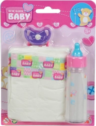 NBB set bočica, dudu i pelena za lutke